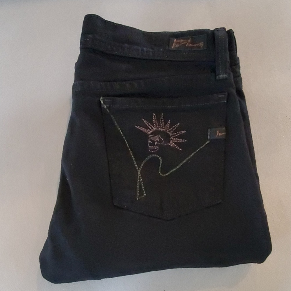 Citizens of Humanity black skull mohawk jeans